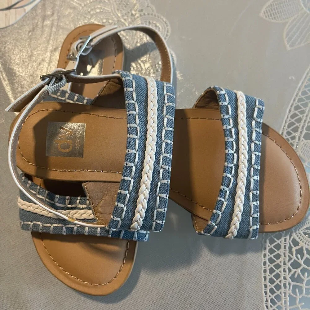 Dolce Vita # 1 girls' sandal with a denim design. All man-made materials.